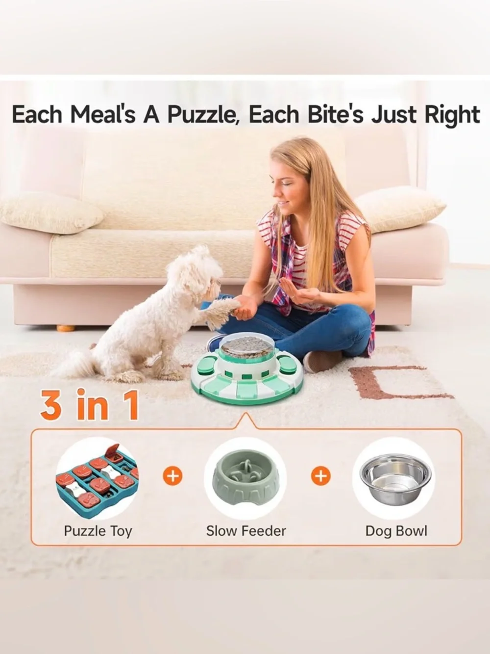 Dog puzzle & slow feeder